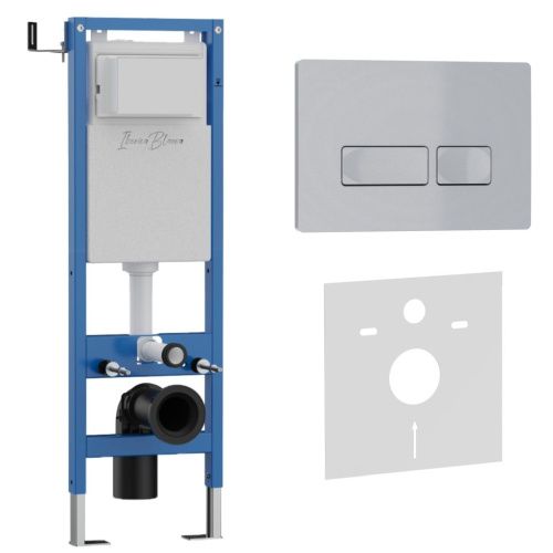 Комплект сантехническая инсталляция с клавишей смыва Iberica Blanca ESTI-R IB.001M.214 - фото 2