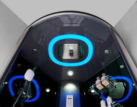 Душевая кабина SSWW BU602 100х100 четверть круга с крышей ориентация универсальная