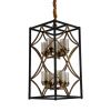 Люстра подвесная Lumina Deco Quadrato (Куадрато) LDP 1223-8 BK+MD