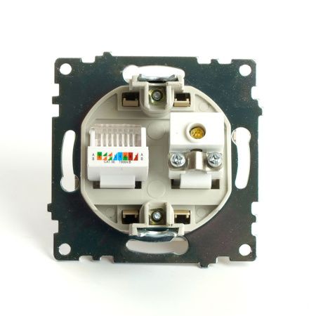 Розетка TV + компьютерная RJ-45 Stekker Катрин 49230