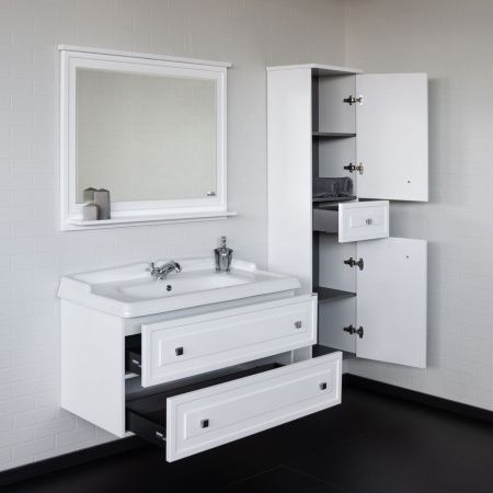 Тумба с раковиной Comforty Феррара 00-00020308CF 100х50 подвесная цвет белый