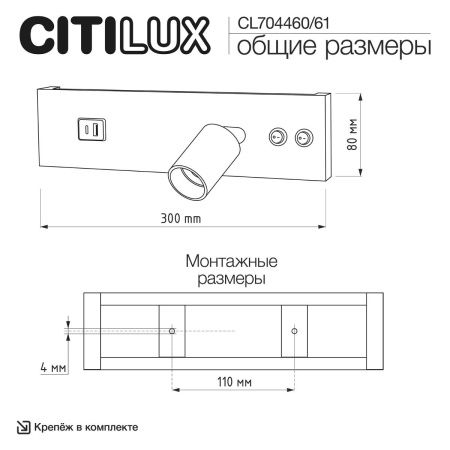 Спот Citilux Декарт CL704460