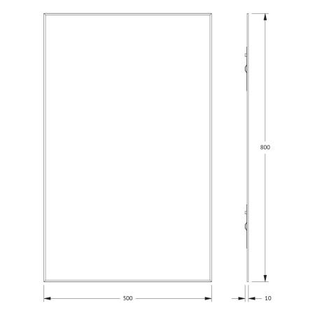 Зеркало Evoform Standard BY 0218 50х80 подвесное