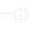 Кухонная мойка Fmark FSC6045C 60х45 цвет золото поверхность матовая
