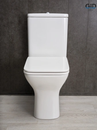 Унитаз напольный с бачком Gid Concavo Tn2125 (62245Y) белый с сиденьем микролифт безободковый