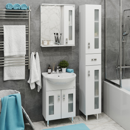 Зеркало-шкаф Onika Кристалл 205818 58х16х71 подвесной