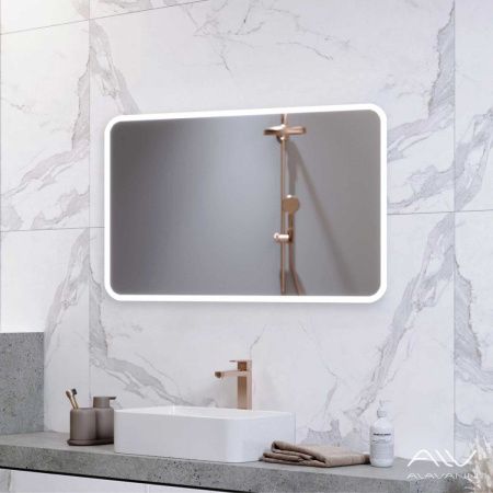 Зеркало с подсветкой и антизапотевателем Alavann Cat ALV0041002 90х60 подвесное