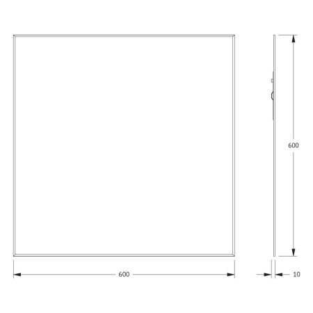 Зеркало Evoform Standard BY 0210 60х60 подвесное