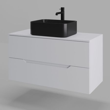 Тумба с раковиной Orange Line Li-100TuwMDF+B02-460MB 100х50