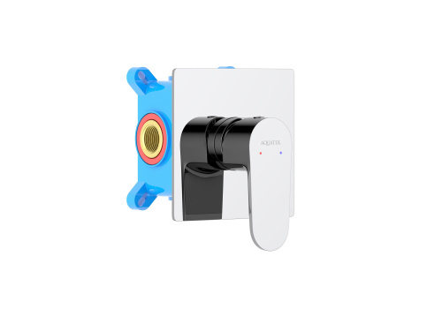 Смеситель для душа Aquatek ОБЕРОН AQ1266CR встраиваемый в стену хром без термостата - фото 2