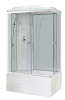 Душевая кабина Royal Bath ВР RB8100BP6-WT-L 100х80 прямоугольная с крышей ориентация левая