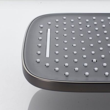 Душевая система Shevanik S4135T встраиваемая в стену цвет оружейная сталь