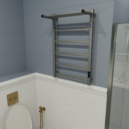 Полотенцесушитель Маргроид 8110p профильный 8110p-8050-1083-7024 53х81 электрический графитовый серый - фото 2