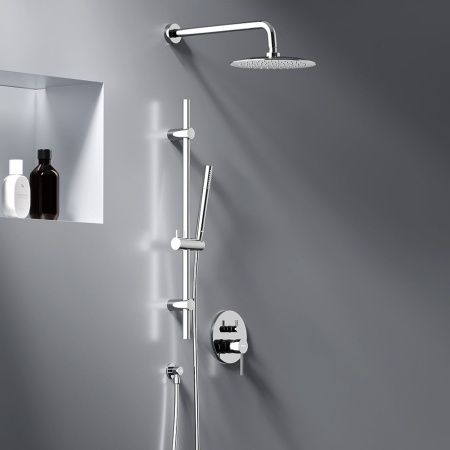 Душевая система Damixa Scandinavian Pure 936530000 встраиваемая в стену цвет хром