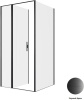 Душевой уголок Allen Brau Priority 3.31030.BBA + 3.31048.BBA 100х100 стекло прозрачное профиль черный без поддона