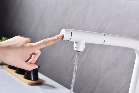 Смеситель для кухни Paulmark VIPER Vi213105-WH на мойку белый