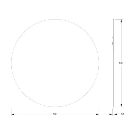 Зеркало Evoform Colora BY 0452 60х60 подвесное