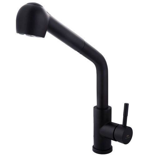 Смеситель для кухни Fashun A56009-7 на мойку черный - фото 2