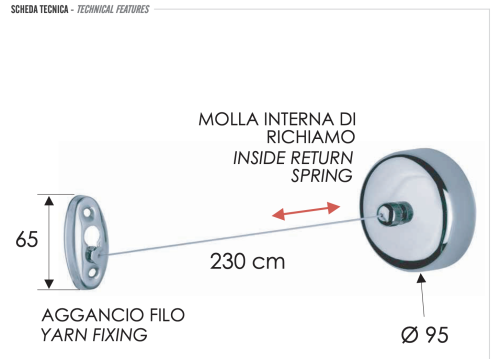 Веревка для белья Remer RB490CR - фото 2
