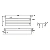 Полка в ванную комнату Rose RG16H RG1608H