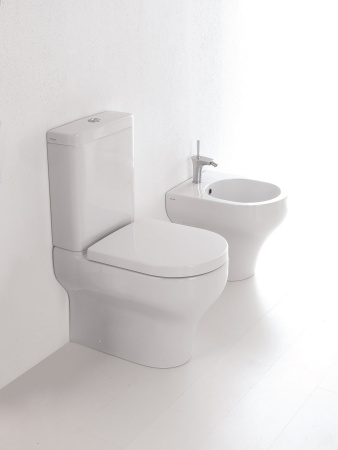 Чаша унитаза напольная Olympia Clear CLE130301 цвет белый глянцевый без сиденья и без бачка безободковая