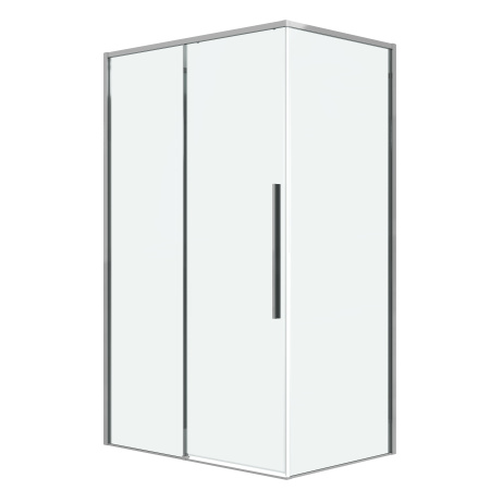 Душевая перегородка Grossman Galaxy 200.K33.01.90.10.00 90х195 стекло прозрачное профиль хром глянцевый