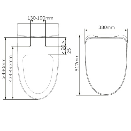 Крышка-биде Am.Pm Func CCC8F7851WH