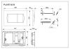 Клавиша смыва механическая Roca In-Wall 78901160B0 цвет белый