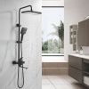 Душевая стойка Shevanik S6136H настенная цвет черный
