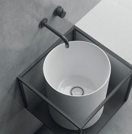 Раковина из сантехнического фарфора Galassia Core 7305 40х40 напольная цвет белый