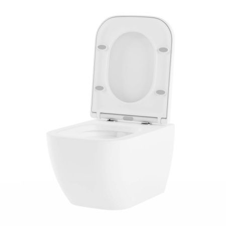 Унитаз подвесной Lavinia Boho One 3302004R белый с сиденьем микролифт безободковый каскадный смыв