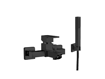 Смеситель для ванны Mamoli Feel 1840PD40D22K настенный черный матовый