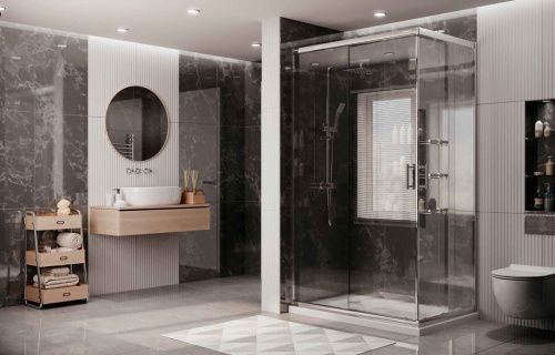 Душевой уголок Ambassador Kingston 14011122 120х90 стекло прозрачное профиль хром без поддона - фото 4