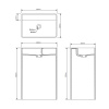 Раковина из искусственного камня Dea Design Washbasins DD2004 600 3 60х40 напольная цвет серый без отверстий под смеситель