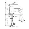 Смеситель Hansgrohe Vernis 71550670 на раковину черный