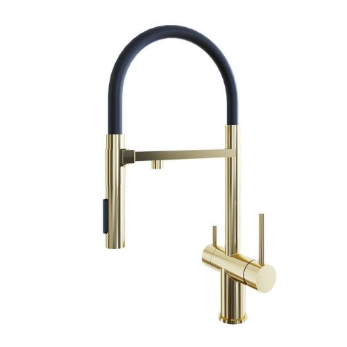 Смеситель для кухни Grandex Aqua Choice-S 9020151 на мойку золото - фото 2