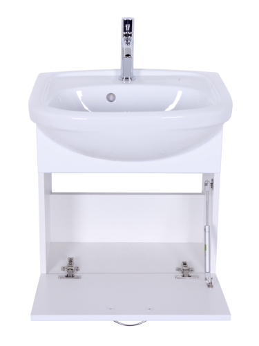 Тумба с раковиной Orange Лайт LRA-45TUW+RA 47х38х52 цвет белый - фото 5