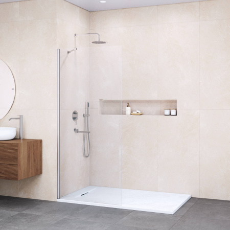 Душевая перегородка RGW Walk In 351010212-11 120х195 стекло прозрачное профиль хром глянцевый