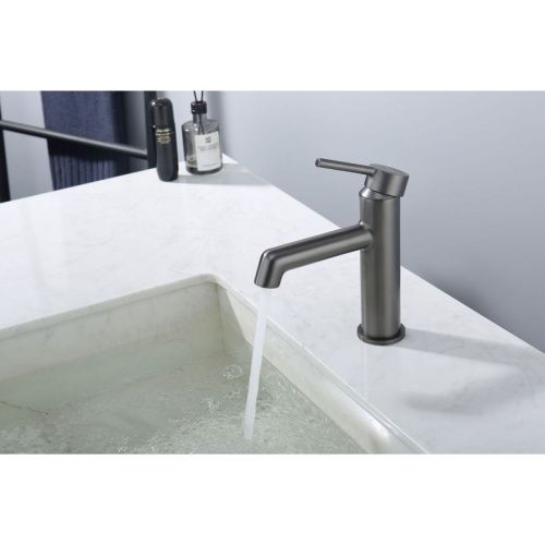 Смеситель Raglo R20 R20.10.09 на раковину графит - фото 5