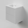 Тумба с раковиной La Fenice TERRA TWIN NFNC-01-TER-B-60-2-3-60 60х50 подвесная цвет белый