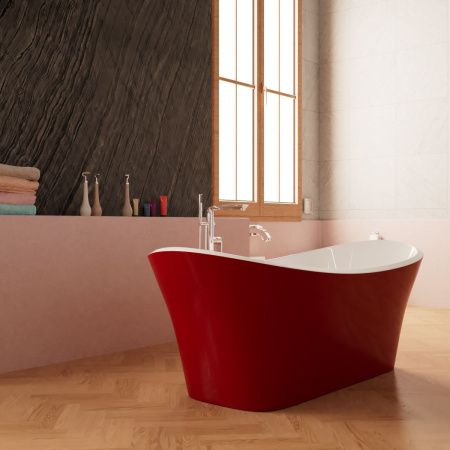 Ванна акриловая Frank 125121 170х75 отдельностоящая овальная с ножками