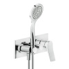 Смеситель для ванны Gessi Rilievo 59141#031 встраиваемый в стену хром (внешняя часть)