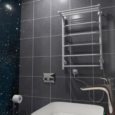 Полотенцесушитель электрический Маргроид Вид 6 06-8050-1051-9016R 55х80 белый