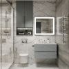 Тумба под раковину Art&Max TECHNO AM-Techno-900-2C-SO-LS935 90х50 подвесная цвет серый