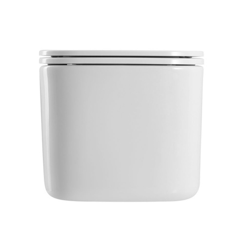 Унитаз подвесной Art&Max Latina AM215CHR/SC белый с сиденьем микролифт каскадный смыв - фото 2