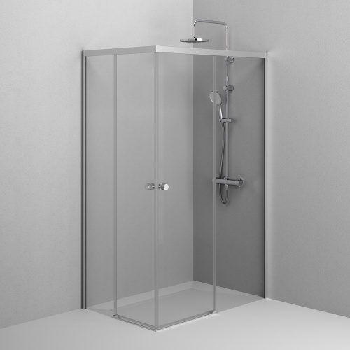 Душевой уголок Am.Pm X-joy W94G-403-120280-MТ1К 119х79 стекло прозрачное профиль хром матовый без поддона - фото 5