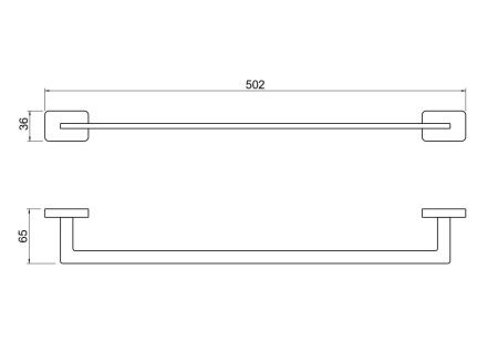 Полотенцедержатель Aquatek ЛИБРА AQ4320MB