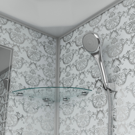 Душевая кабина Niagara Luxe 7702W 100х100 четверть круга с крышей ориентация универсальная