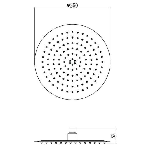 Верхний душ Savol S-000Y10 хром - фото 3