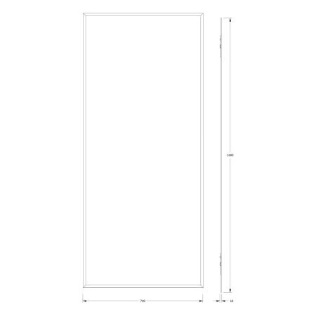 Зеркало Evoform Comfort BY 0957 70х160 подвесное